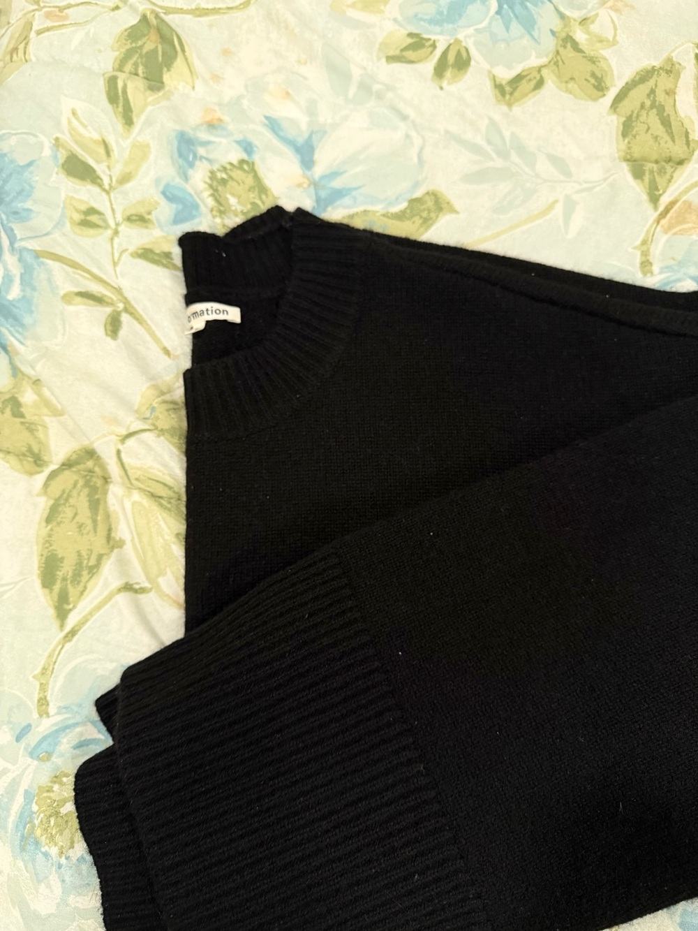 Reformation Paloma Cropped Cashmere Sweater